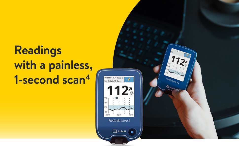 Readings with a painless, 1-second scan