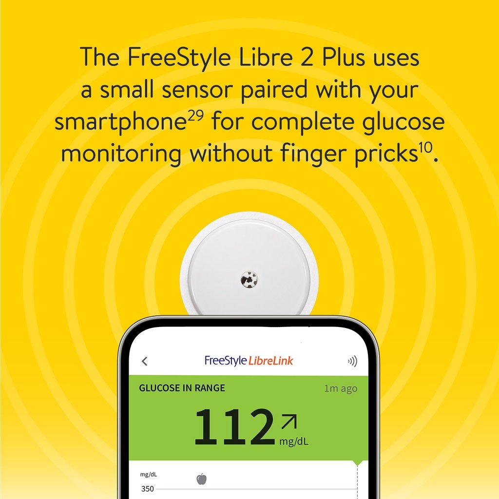 Abbott FreeStyle Libre 2 Plus Sensor - Pack of 6 image 3