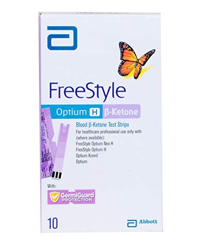 Abbott Freestyle Optium Ketone Test Strips Box of 10